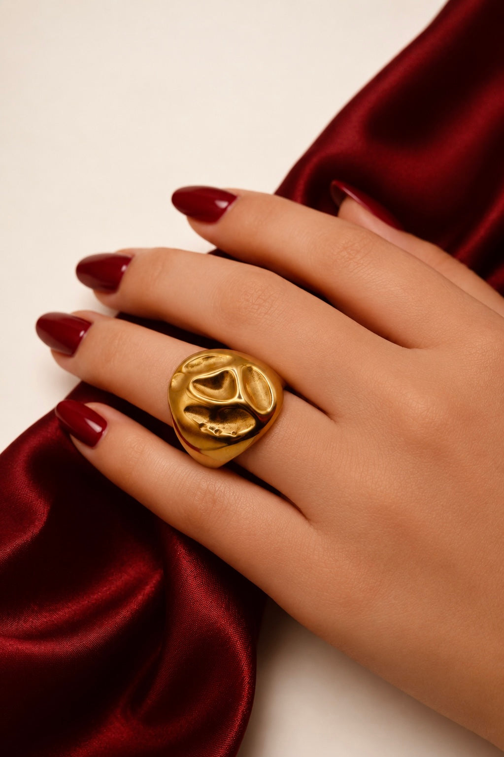 Hammered Gold Ring