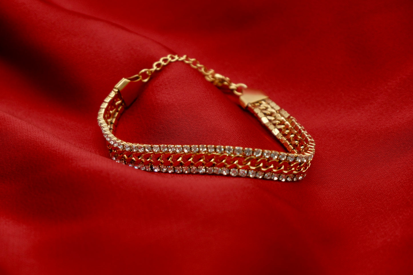 Duo Tennis Link Bracelet