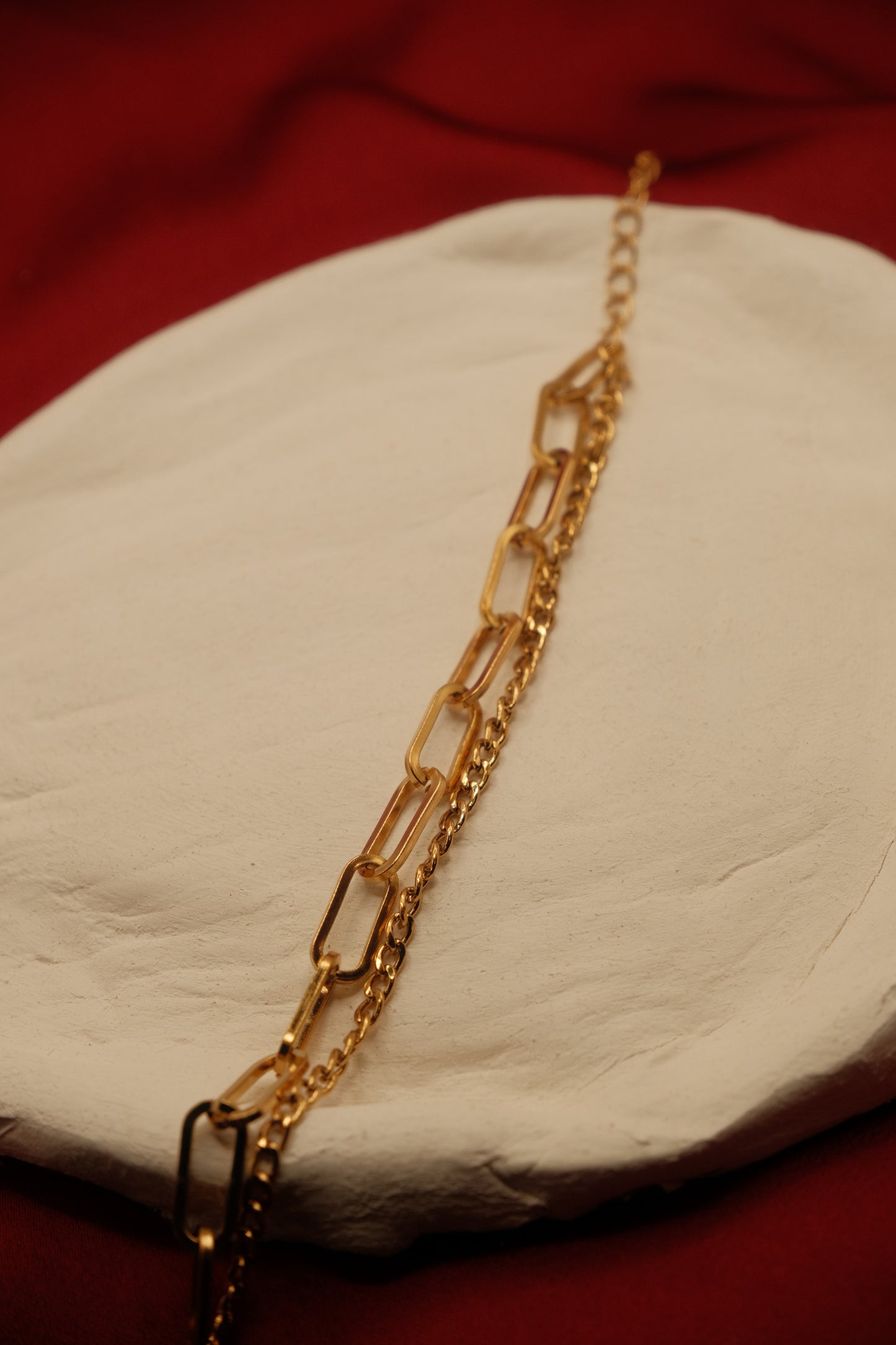 Paperclip Cuban Gold Bracelet