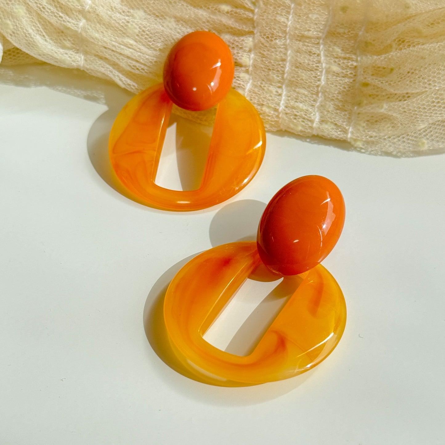 Hermosa Orange Earrings