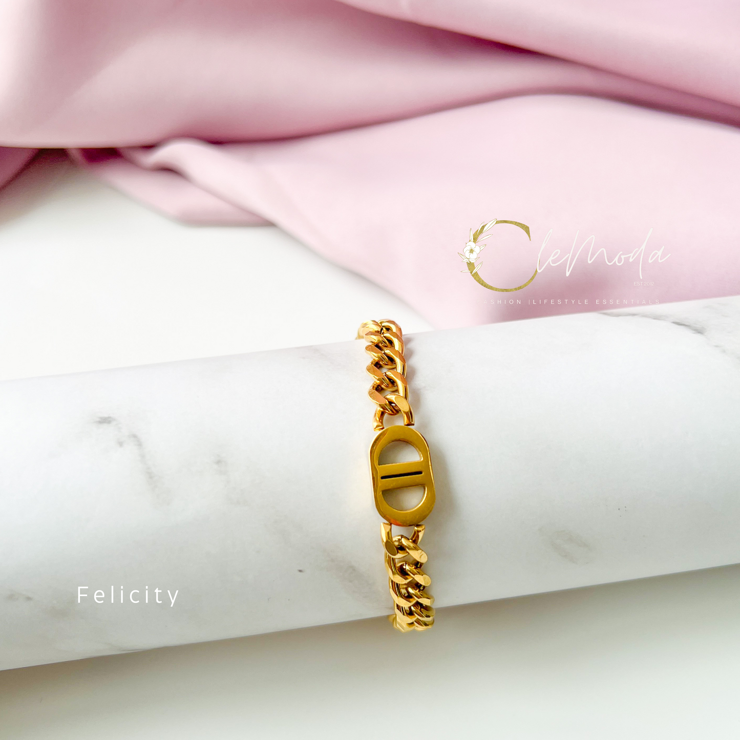 Felicity Double D Chain Bracelet