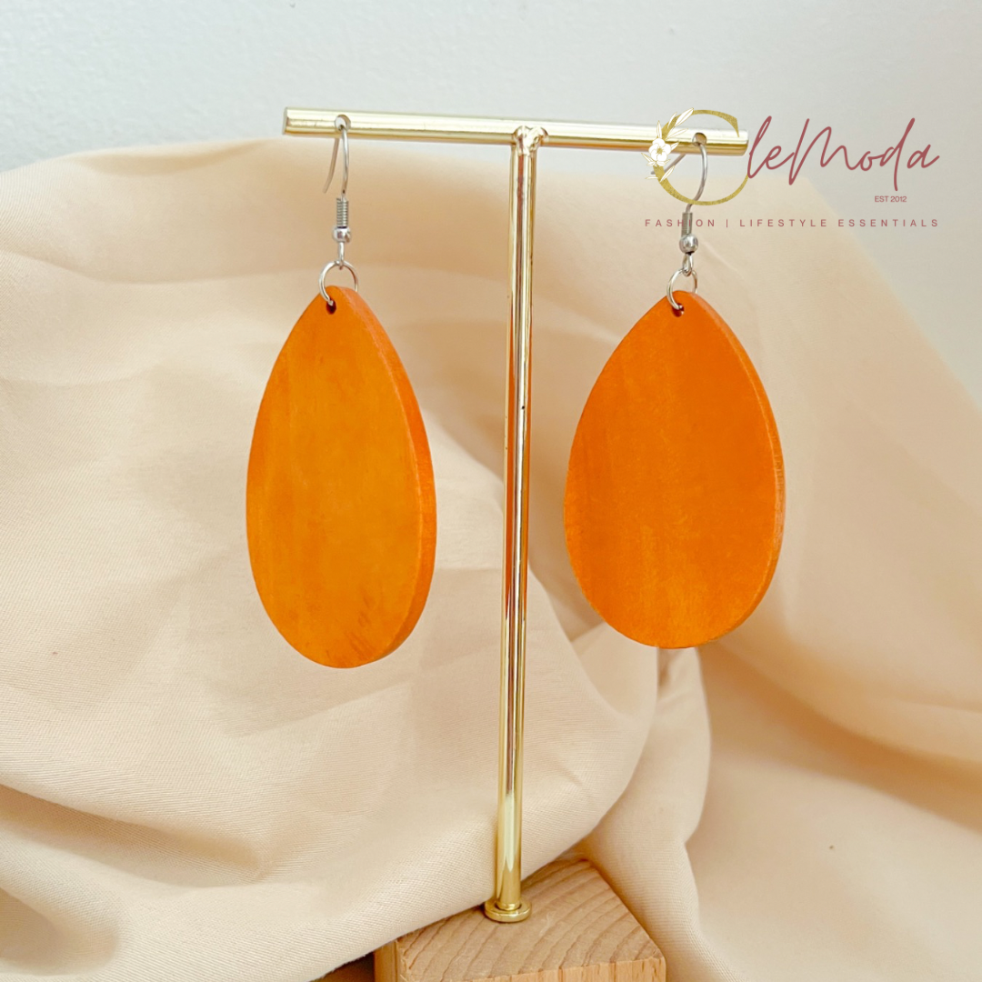 Hermosa Wood Earrings