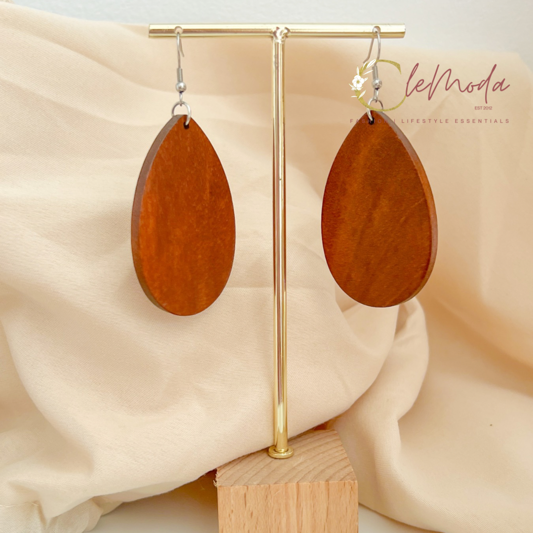 Hermosa Wood Earrings