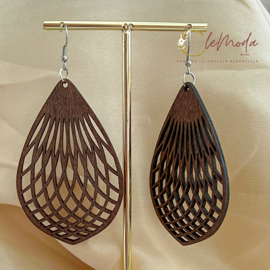 Hermosa Wood Earrings