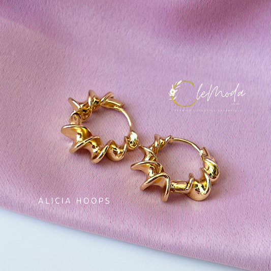 Alicia HOOPS Chunky Fusilli Earrings