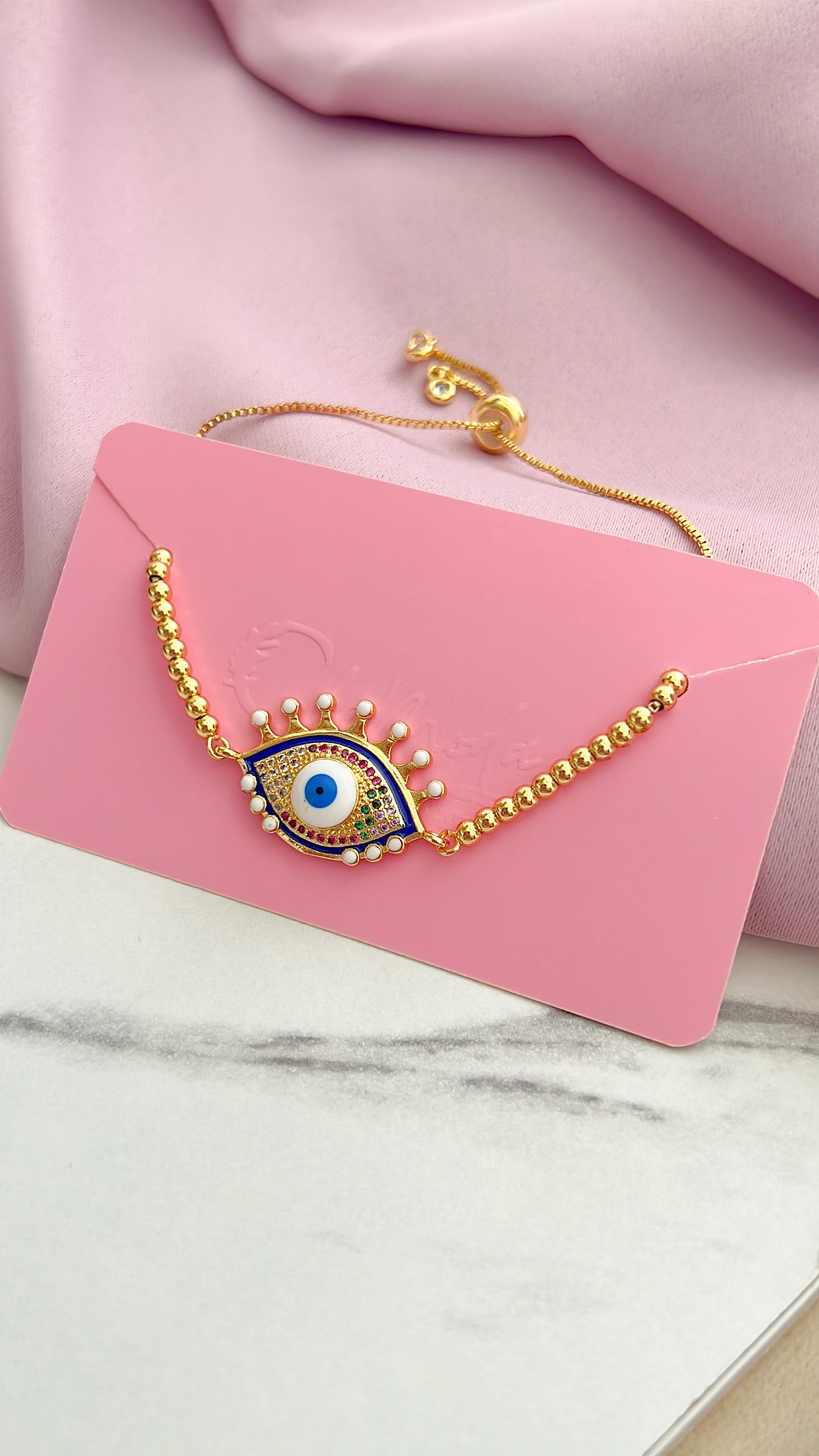 Premium Charm Evil Eye Bracelet