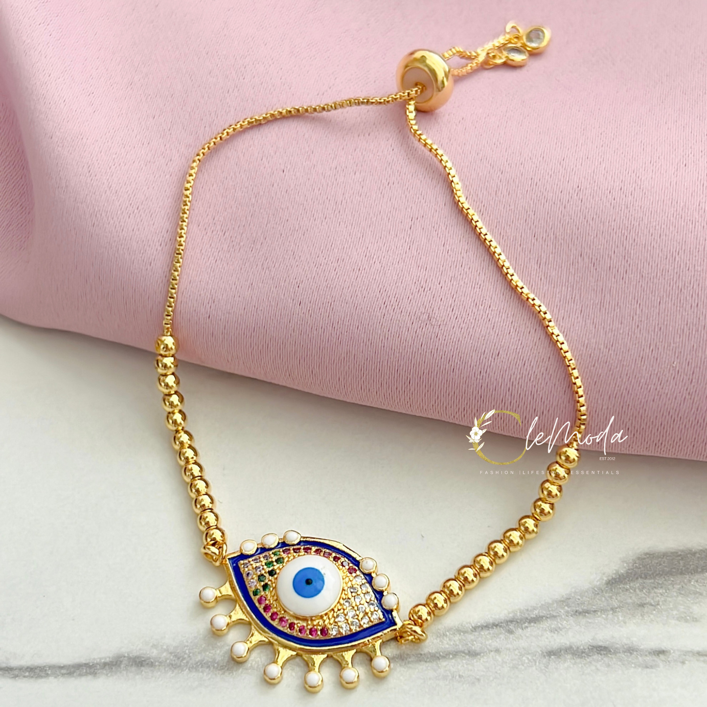 Premium Charm Evil Eye Bracelet