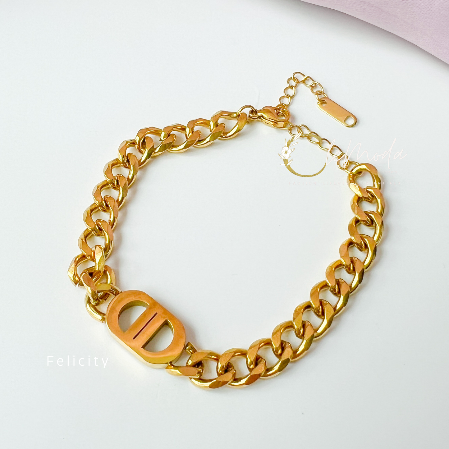 Felicity Double D Chain Bracelet