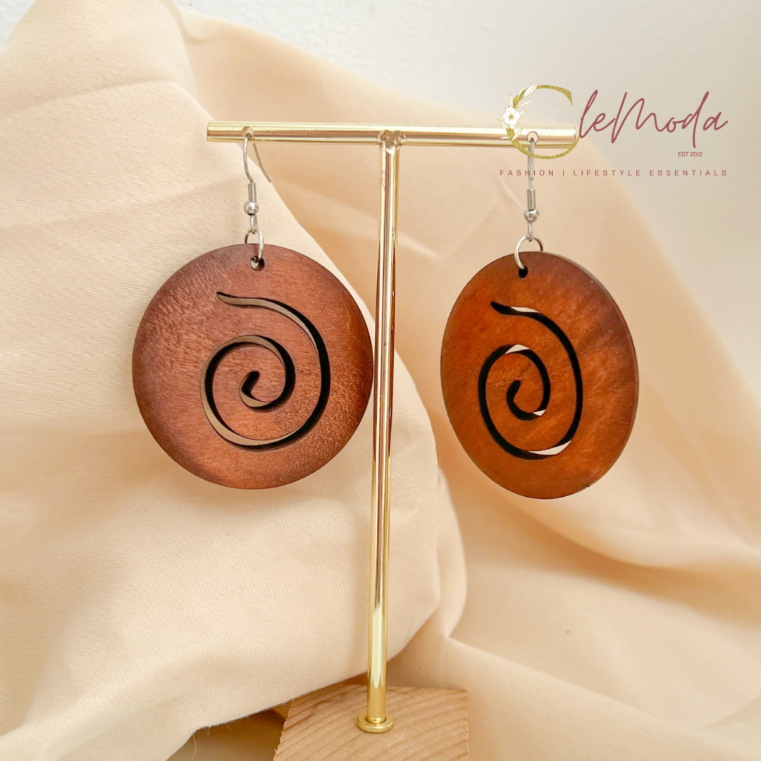 Hermosa Wood Earrings